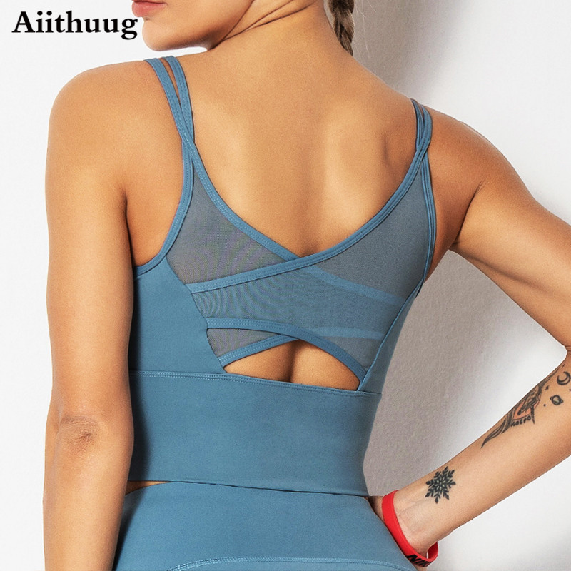 Sports Bra Racerback - Aiithuug Yoga sutyeni Fitness gömlekleri koşu